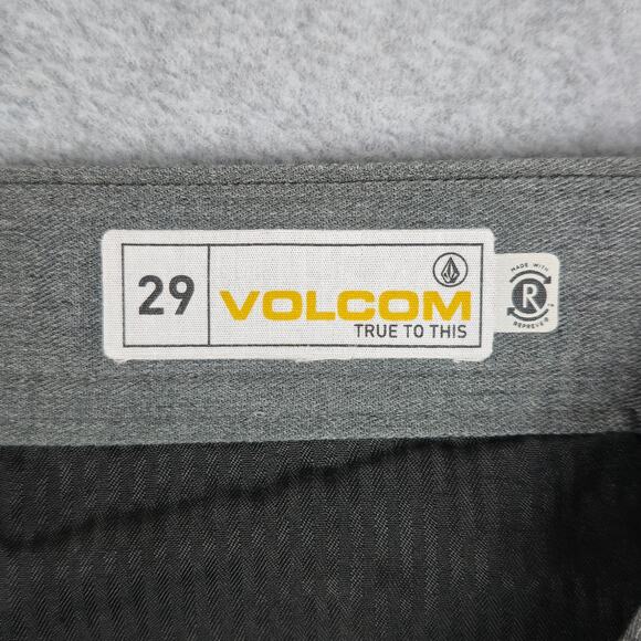 NWT Volcom Mens 29 Charcoal Gray Flat Front Chino Golf Shorts - Picture 7 of 15